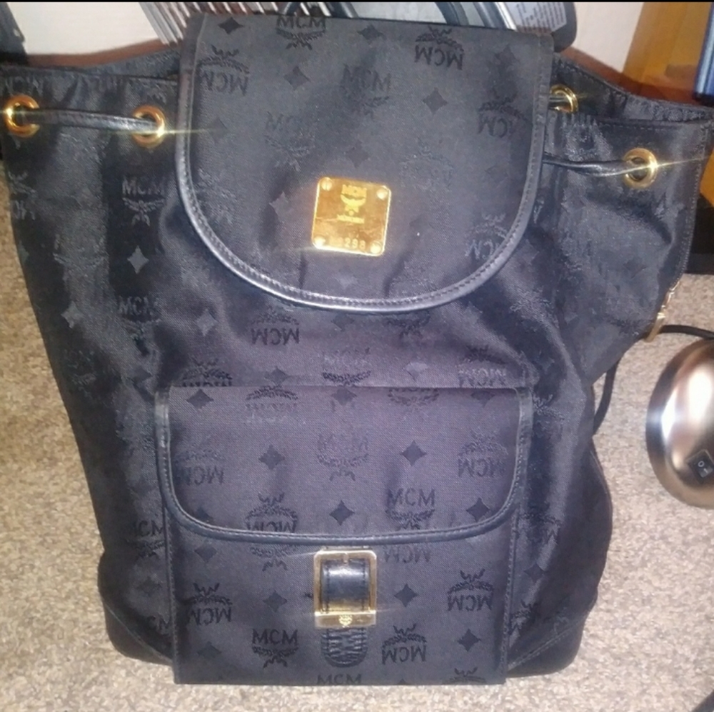 Black MCM Backpack